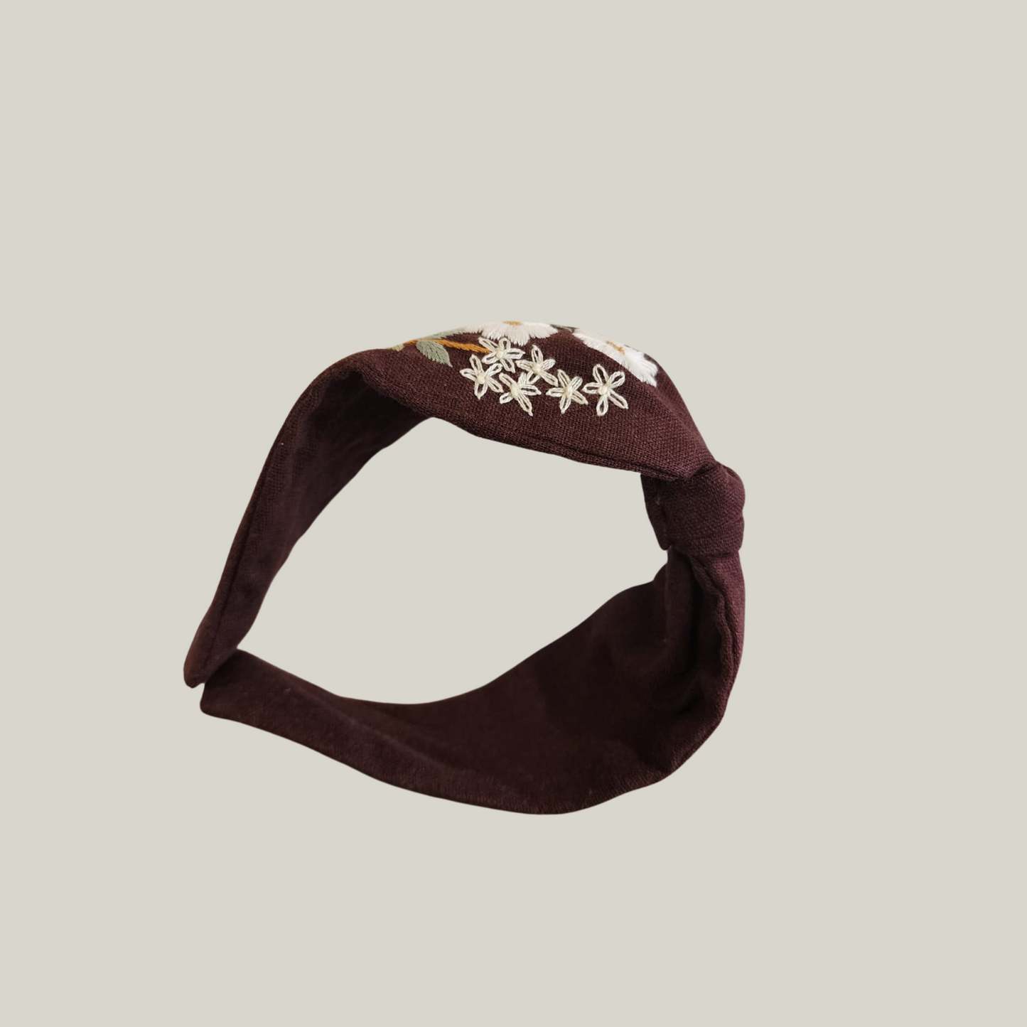 Mila | Hand Embroidered Knot Headband