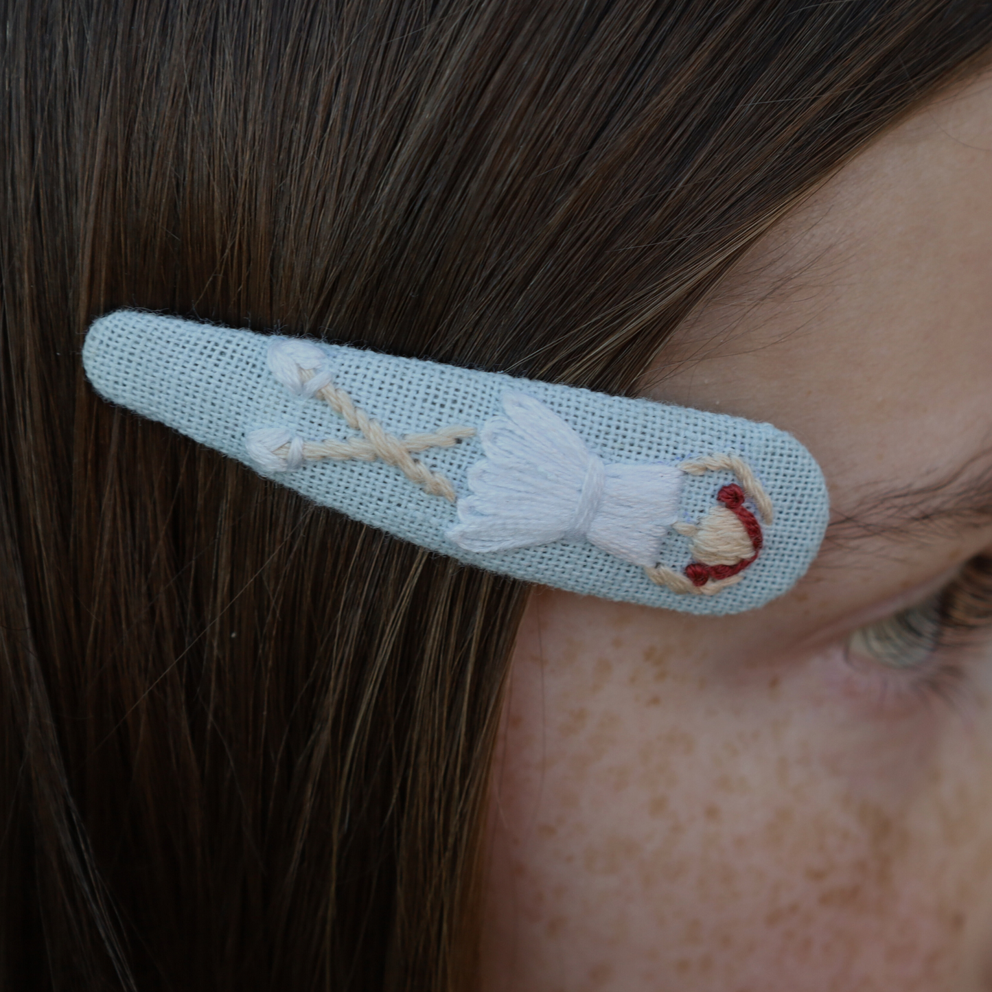 Embroidered Hair Clips | 18 Designs