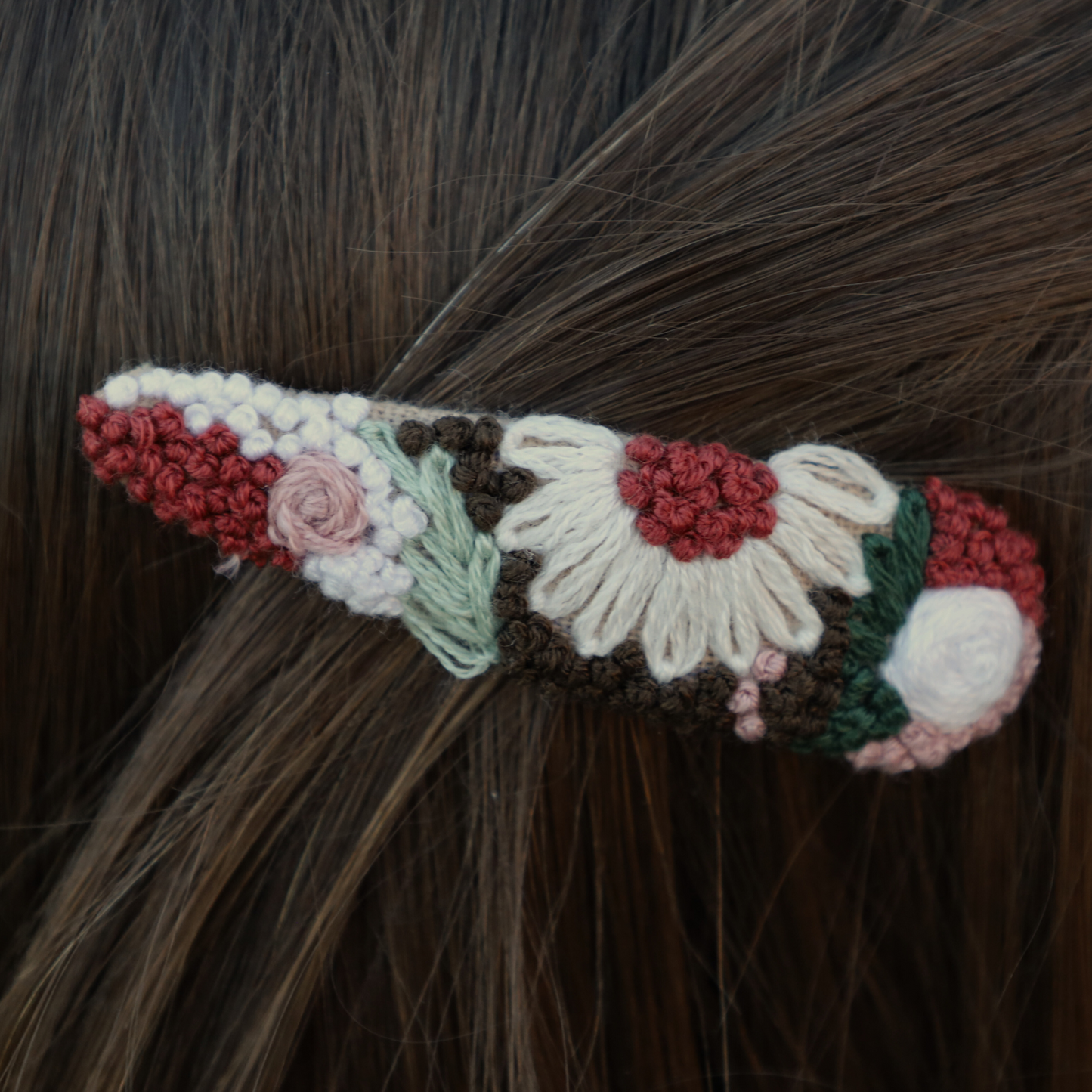 Embroidered Hair Clips | 18 Designs