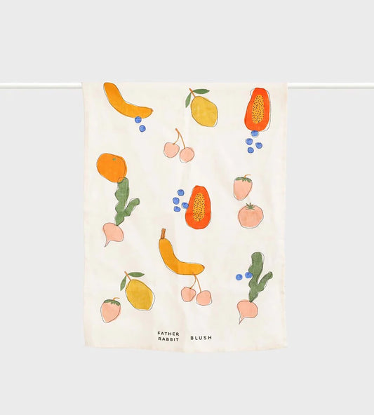 FATHER RABBIT X BLUSH TEA TOWEL