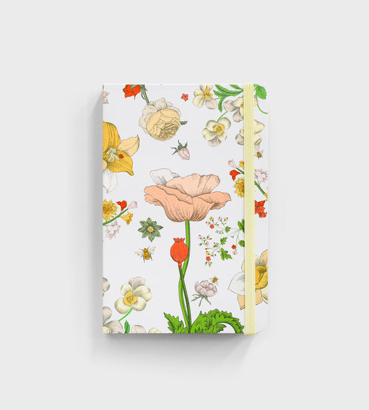 FATHER RABBIT A6 HARD COVER NOTEBOOK VINTAGE WALLPAPER