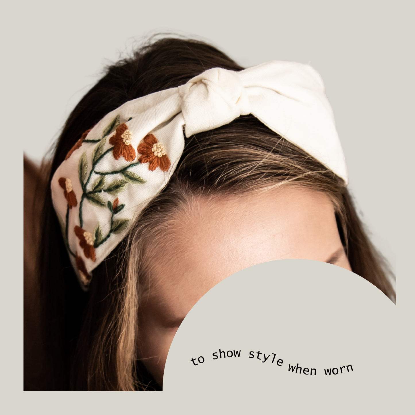 Nova | Hand Embroidered Knot Headband